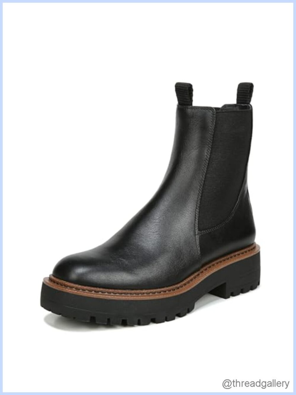 Waterproof Leather Chelsea Ankle Boot with Lug Sole